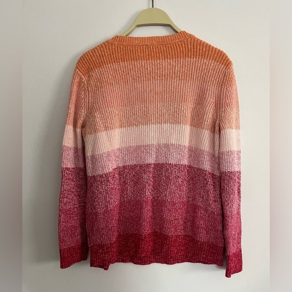 Talbots pima ombré sweater size M - Picture 3 of 7